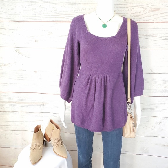 Anthropologie Sweaters - Anthropologie Kaisley pretty peplum sweater tunic